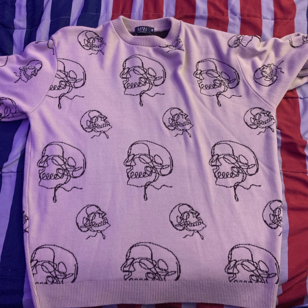 Mens Skull Sweater